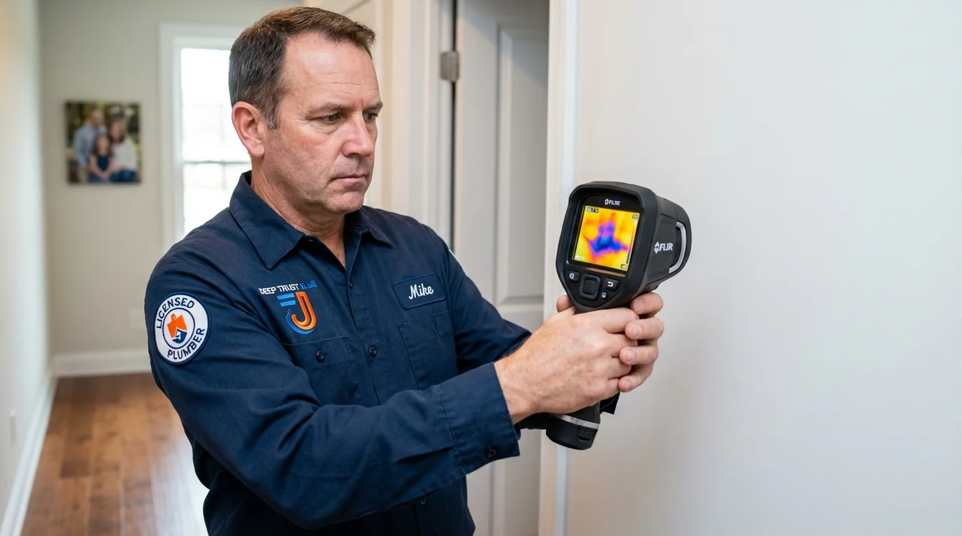 Thermal imaging leak detection by Johns Plumbing LLC in Carefree